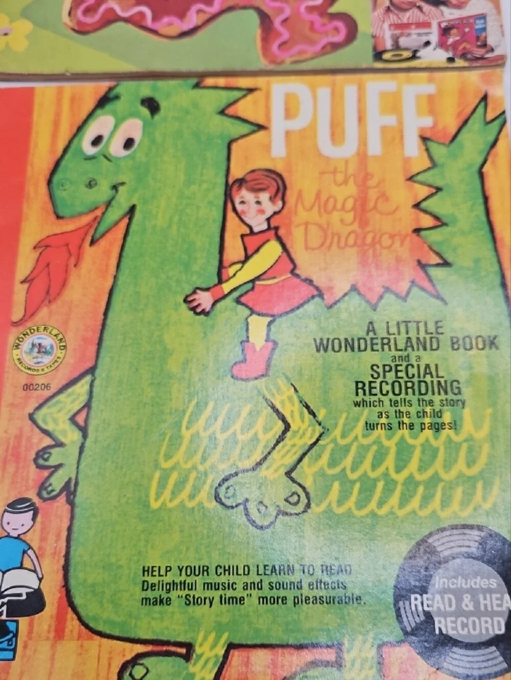 Vintage Lot 6 Vintage Book & Record Kids Variety 33 1/3 RPM & 45 RPM Collectible